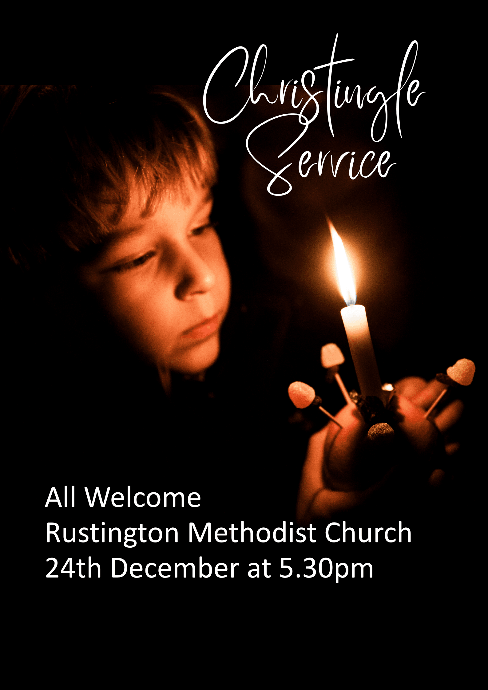 Christingle service event poster