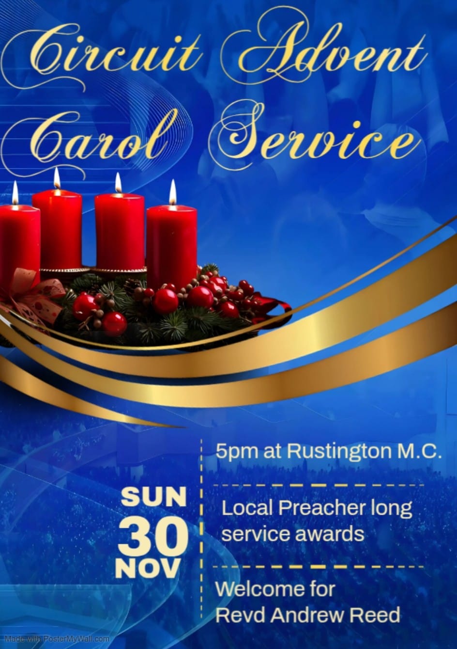 Circuit advent carol service poster